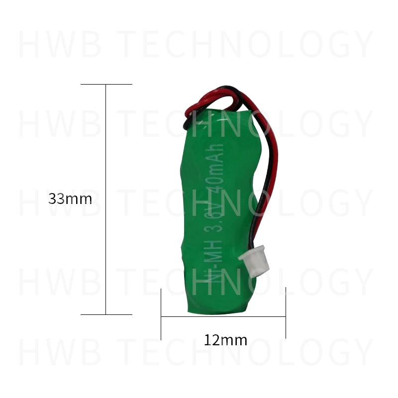 5 шт./лот KX 3,6 V 40mAh ni-mh перезаряжаемая часовая батарейка Аккумулятор никель-металлогидридные батареи с двумя проводами