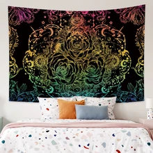 

Laeacco Psychedelic Mysterious Tapestry Hippie Wall Hanging Abstract Art Tapestries For Living Room Dorm Fantasy Decor
