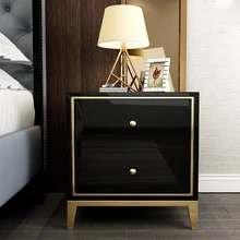 Белый черный Современный Железный литой золотой тумбочка журнальный столик прикроватная тумбочка мебель для дома тумбочка шкаф кровать комната