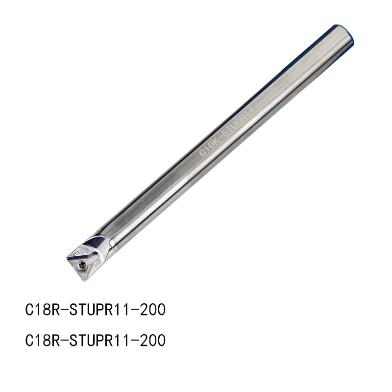 

1pc C18R STUPR STUPL11 200mm long Tungsten Carbide turning tool CNC lathe cutter holder high quality without blade