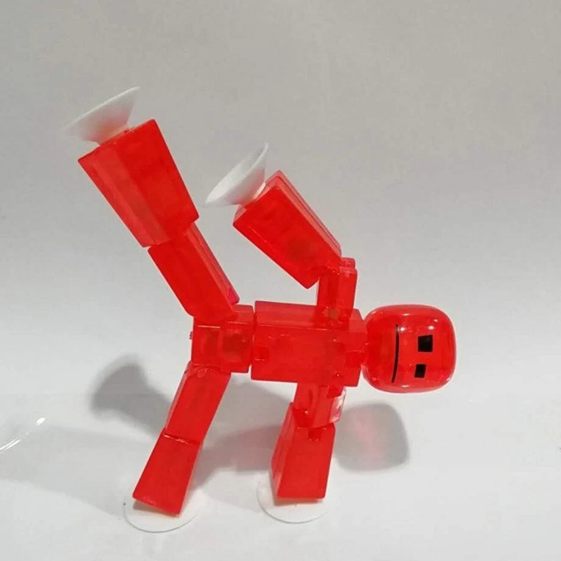 Stickbot-무작위 컬러 스크린 애니메이션 장난감 어린이용, 빨판 장난감, 2 개