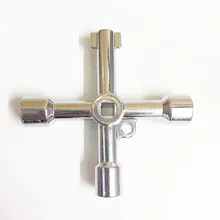 По DHL, 200 шт многофункциональная служба, перекрестный ключ для поезда, электрический шкаф, Лифт, поезд, дверь, счетчик воды, гаечный ключ