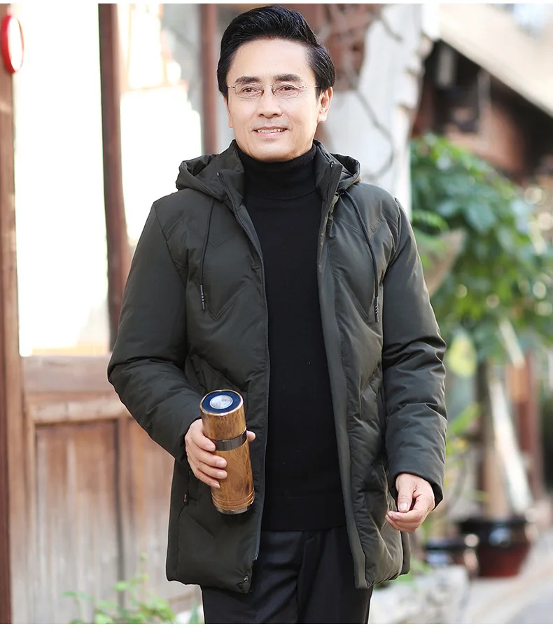 Treasure Luan мужская одежда с хлопковой подкладкой среднего возраста, зимняя одежда Daddy, толстая хлопковая стеганая куртка с хлопковой подкладкой для отца