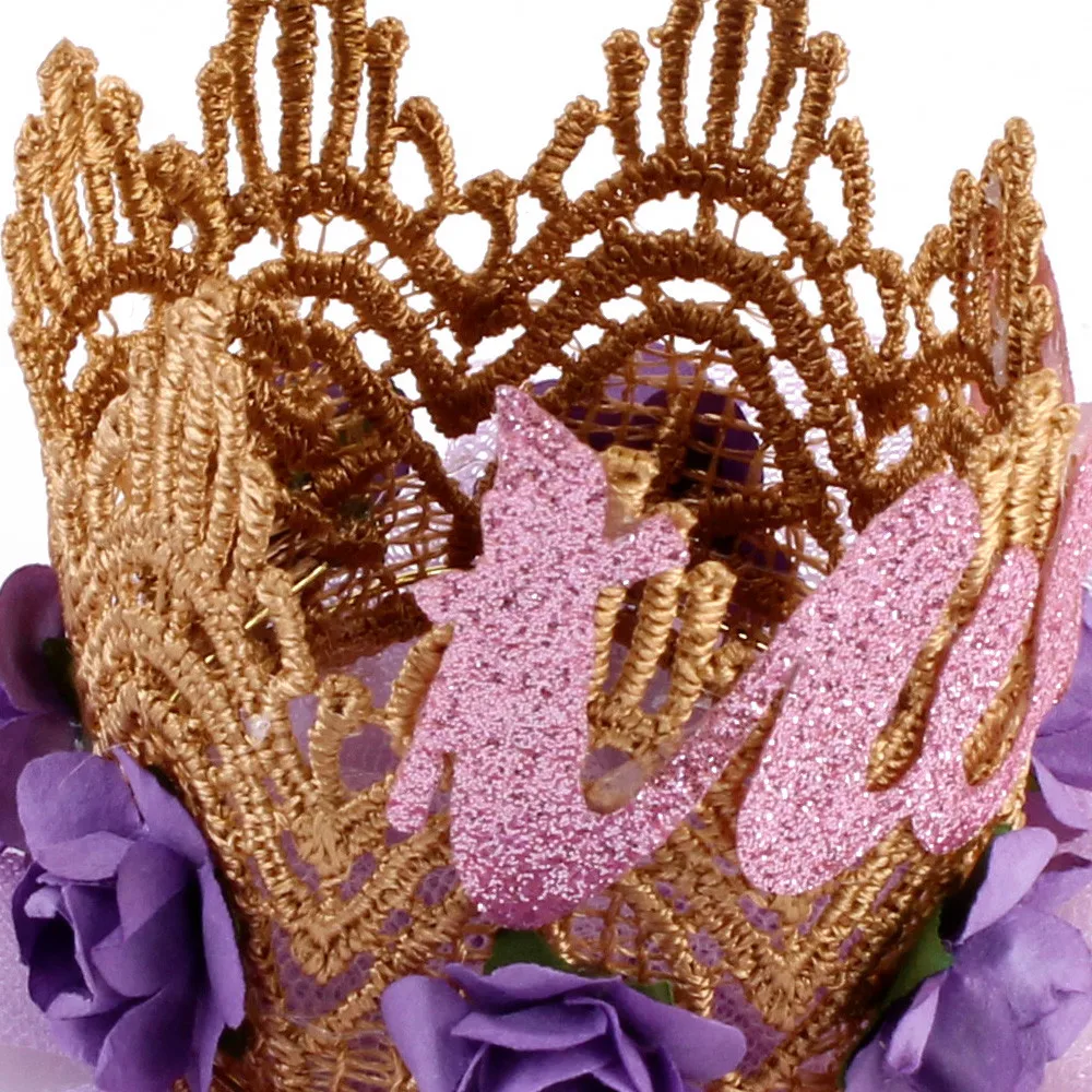 Newborn Crown Headband Princess Crown lace flower headband Baby Girls Hair Band Children Photo Props Hair Accessories