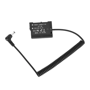 

DC to EN-EL15 Full Decoding Dummy Battery for Nikon Z7 Z6 D850 D810 D750 D7200 Camera Photograph Acessories