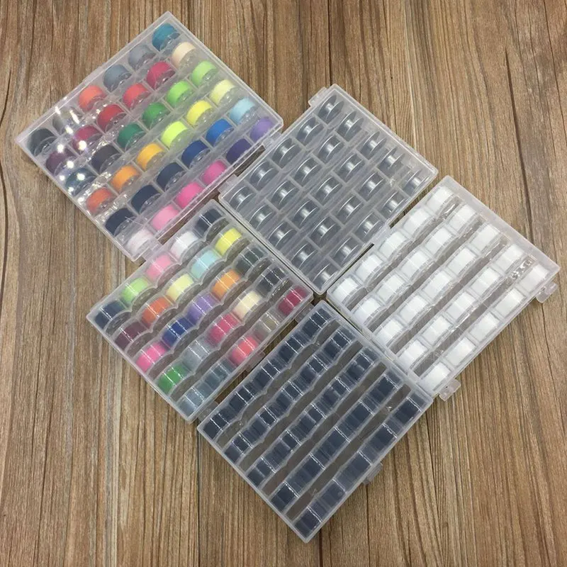 

For Multi-color Sewing Thread Kit Sewing Machine Reel Bobbin Line Shuttle Core DIY Apparel Embroidery Sewing Supplies 25pcs/box