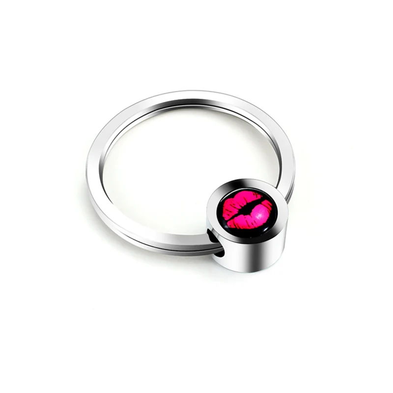 

Red lips Logo Car Key Chain Styling For Mercedes Benz Carlsson Chrysler Voyager Mini Cooper Subaru Outback Auto Creative Keyring