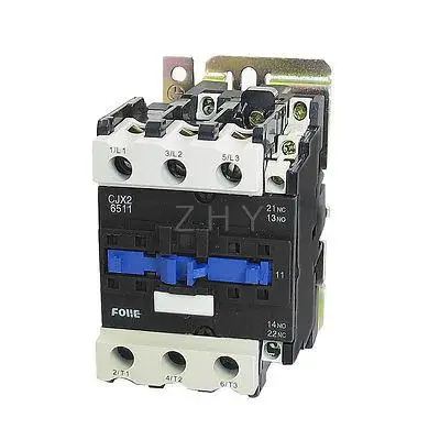 220V Катушка мотор контроллер AC контактор переменного тока 3-полюсный 3 P НЗ 660V 37KW CJX2-6511