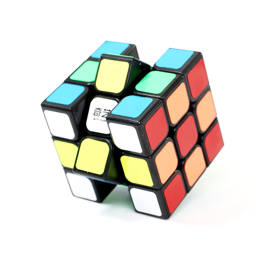 Qiyi парус 3x3 магический куб скорость 3x3x3 головоломка Черно-белые наклейки 56 мм для начинающих детей Обучающие игрушки куб ультра-Гладкий