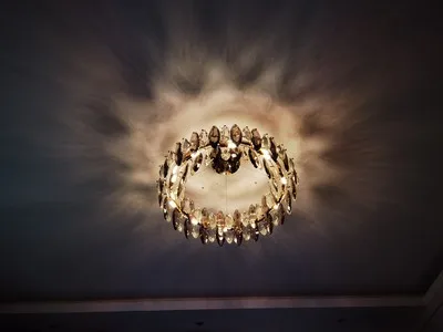 Modern Crystal Leaves Chandelier For Dinning Room