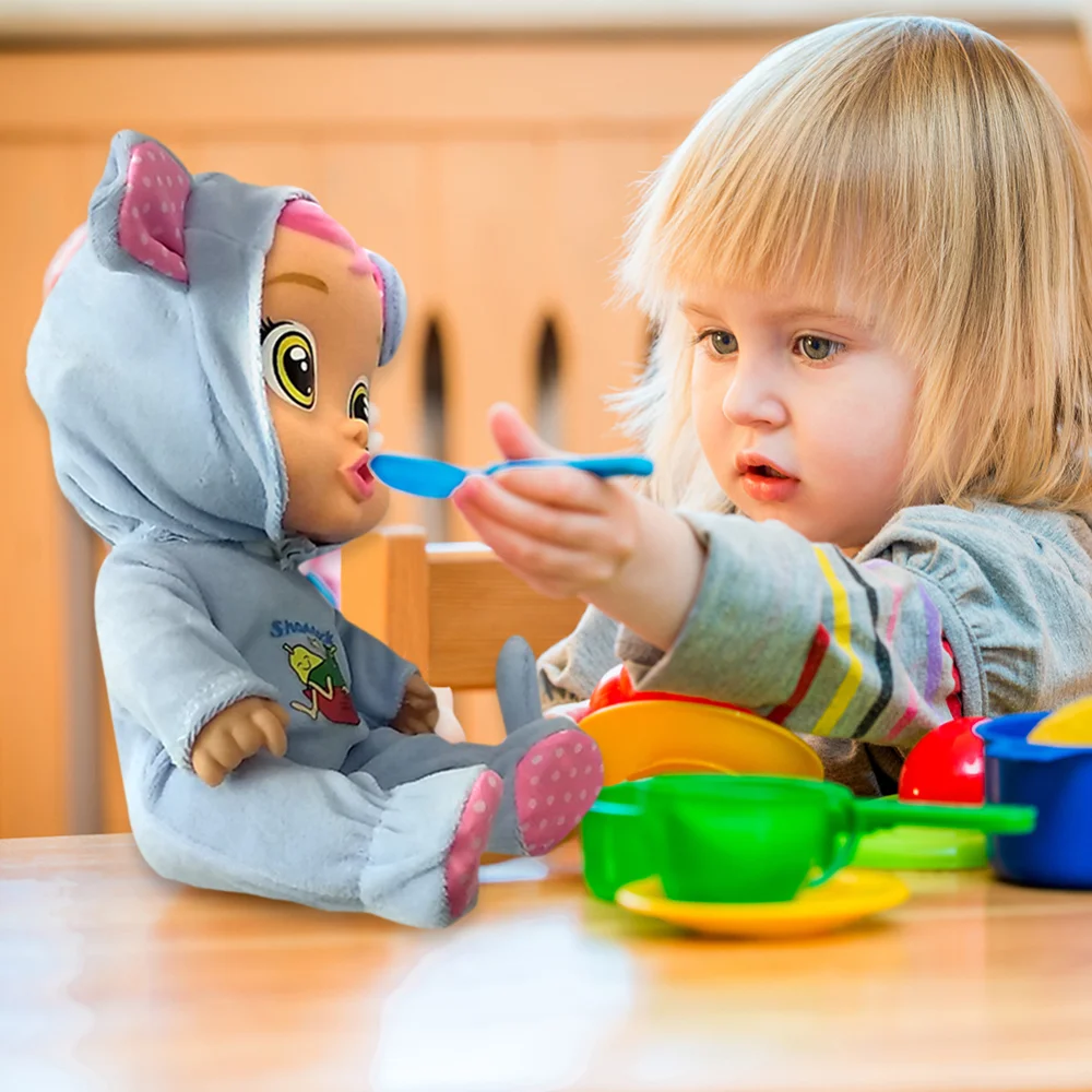 Children Educational Pretend Play Short Plush Vinyl Doll Toys Soft Toddler Simulation Toys Photo Props Gift Doll Accessories Children Educational Pretend Play Short Plush Vinyl Doll Toys Soft Toddler Simulation Toys Photo Props Gift Doll Accessories