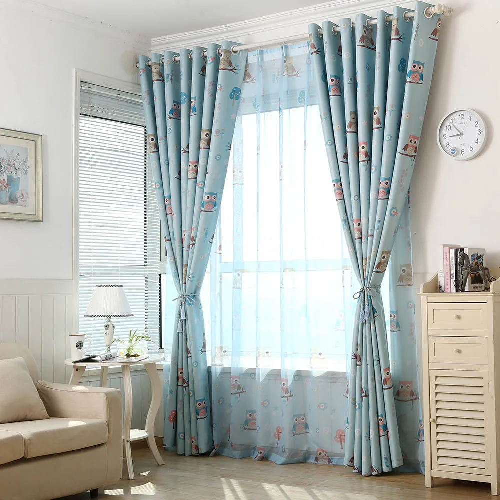 

Cartoon Kids Blackout Curtain For Baby Room Living Room Blinds Drapes Children Bedroom Window Treatment