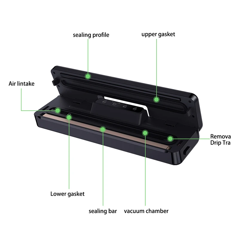  Mini Household Portable Vacuum Packing Machine Electronic Automatic Kitchen Handheld Home Vacuum Fo