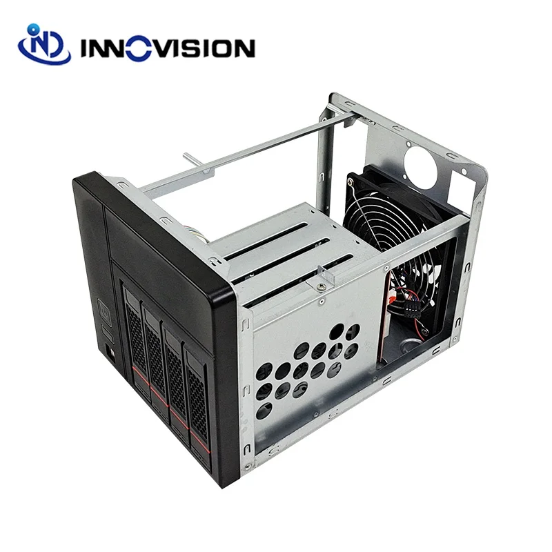 Tooless 4 HDD Trays 4Bays Hard Disk Nas Storage Server Case Support MINI-ITX Motherboard High Quality New