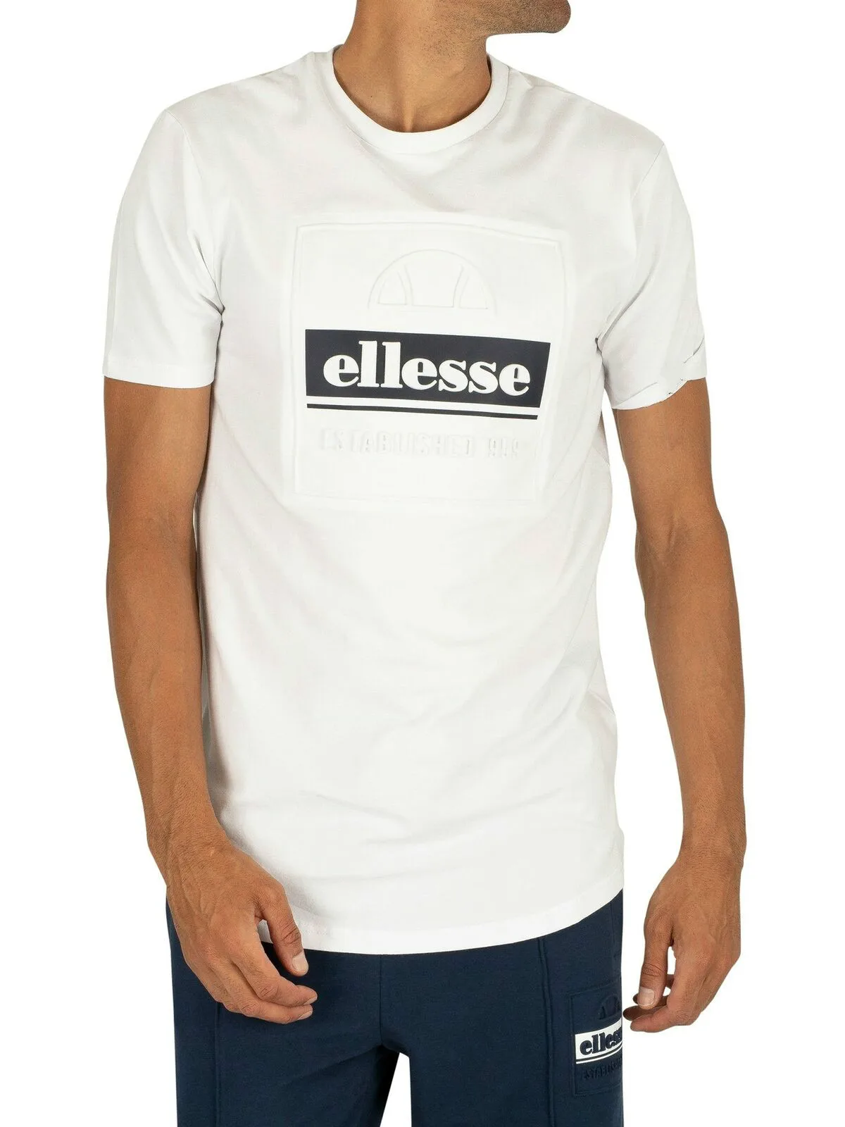 

Ellesse Men'S Adamello T-Shirt, White Street Wear Print Shirt Size S-3Xl
