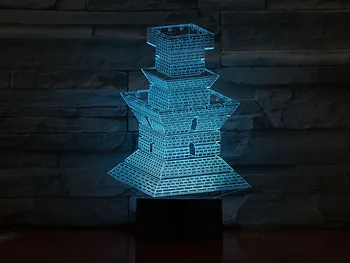 

Bluetooth Speaker Light Tibetan Buddhist Pagoda 3d Nightlight Led Seven-color Visual Touch Creative Gift Atmosphere Nightlight