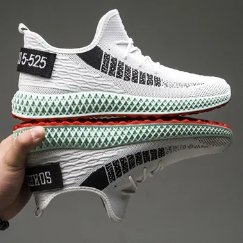 

JINTOHO 2020 Comfortable Spring Summer New Flyknit Sneakers Men Shoes Casual Breathable Male Shoes Walking Footwear SCFZ1