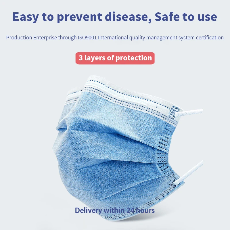 

400pcs Face Mouth Anti Virus Mask Disposable Protect 3 Layers Filter Dustproof Earloop Non Woven Mouth Masks 24 Hours Shipping