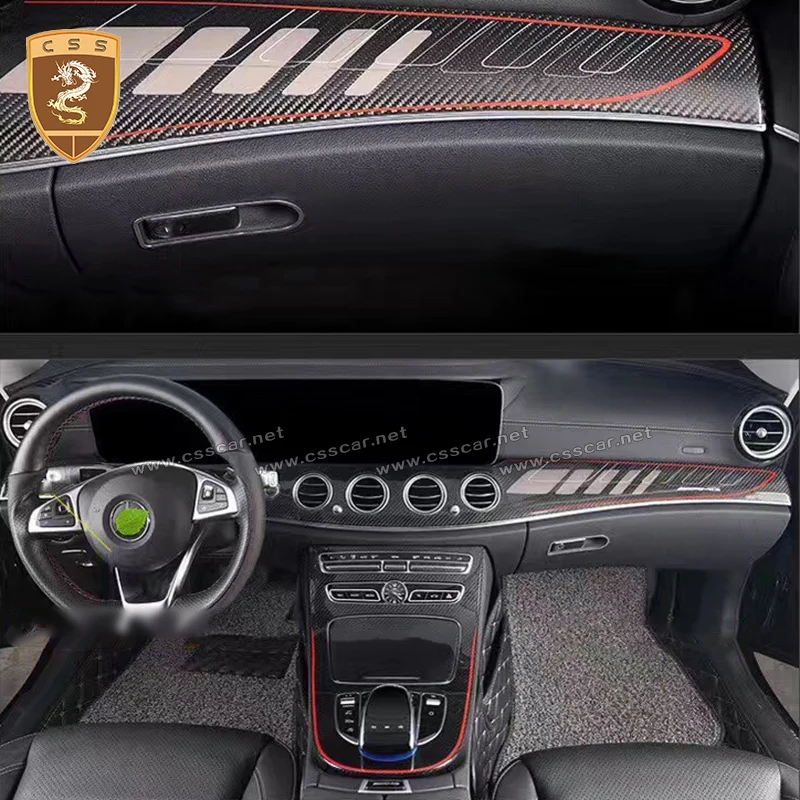 Настоящее углеродное волокно центр приборной панели консоли Крышка для Benz CLA GLA класс W117 X156 и AMG авто аксессуары