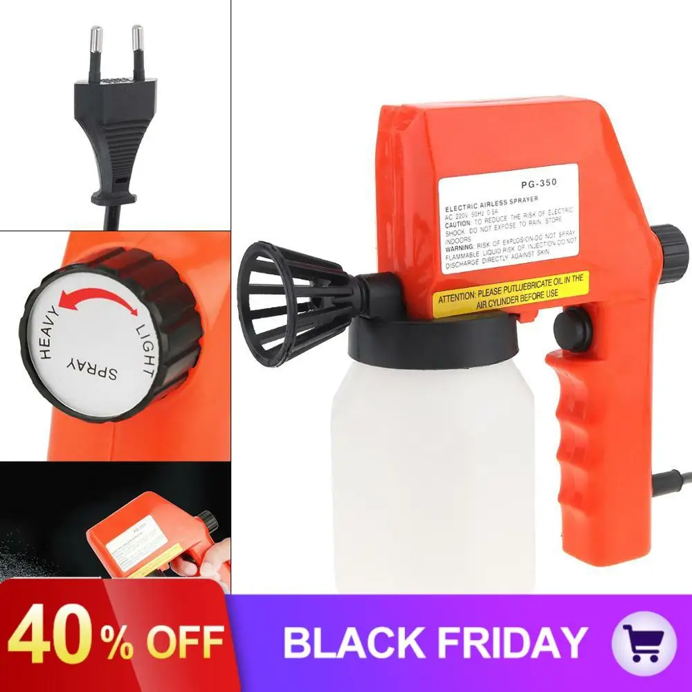 110 В/220 В 75 Вт домашний электрический пистолет-распылитель краски DIY с емкостью 600 мл и воронкой для покрасочных работ/окраски мебели