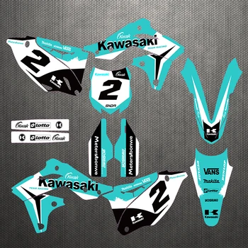 

Motorcycle stickers custom complete tool graphics background decal sticker quantity luster for team KX250F 13-16 2013 2014 2015
