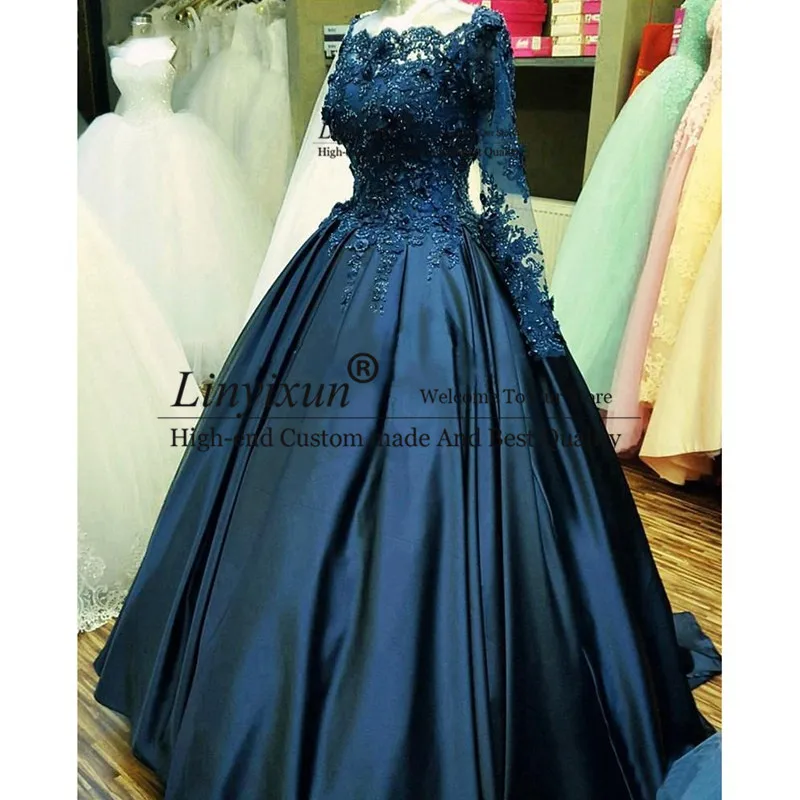 navy blue sweet sixteen dresses