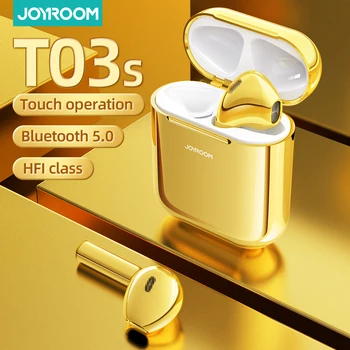 

Joyroom Golden T03S TWS Bluetooth earphone Earbud HIFI Sport Wireless Earphone Noise Cancelling Headset Newest Version original