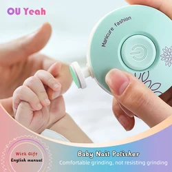 Electric Lime Kid Nail Polisher Tool Clipper Goods For Newborn Baby File Care Manicure Set Trimmer Accessories  Hygiene Care Kit