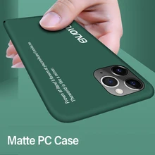 Funda Ultra delgada para teléfono móvil iPhone, carcasa mate a prueba de golpes para iPhone 12 11 Pro Max XSmax XR XS X 8 7 6s 6 Plus