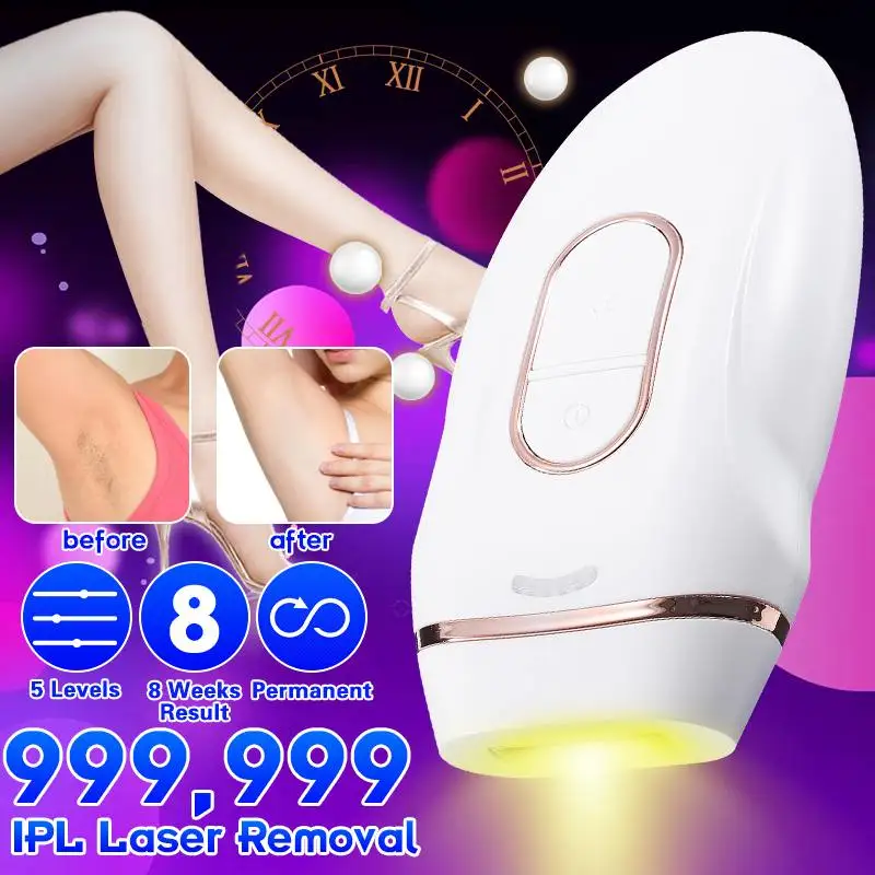 

Professional Permanent IPL Epilator 999999 Flash Laser Hair Removal Women Electric Painless Threading Hair Remover Machine