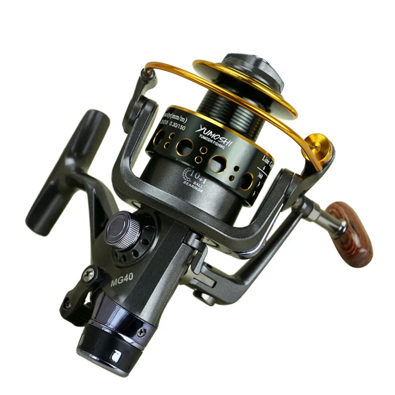 YUMOSHI 11 BB Double Brake Design Fishing Reel Super Strong Carp Fishing Feeder Spinning Wheel Type Fishing Wheel