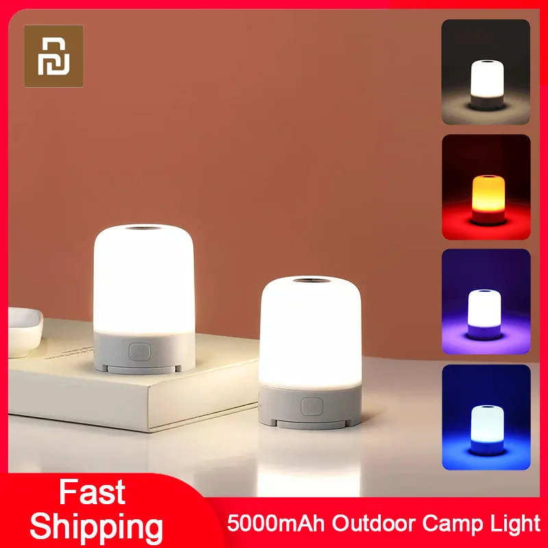 

Youpin Nextool Outdoor Camping Light USB Recharge Night Light 600 Lumen Polychromatic Light for Home Bedroom Corridor 5000mAh