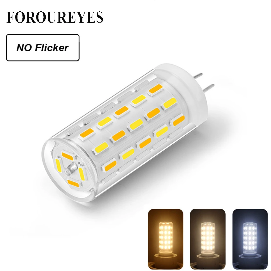 

No Flicker ACDC 12V Led G4 3W Smd 4014 54leds Lihgt Bulb Three Color Temperature Adjustable Led Lamp Crystal Light Home Decor