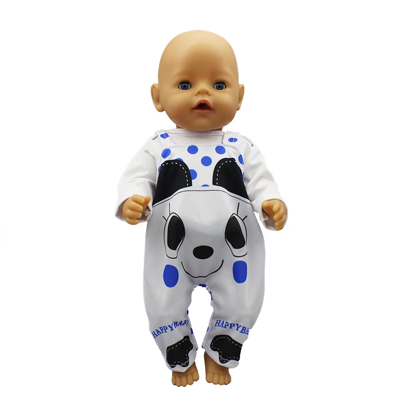 Новая мода комбинезон Кукла одежда подходит для 43 см reborn baby Doll аксессуары