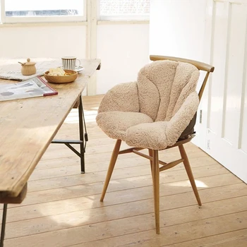 

Thicken Plush dining high chair seat Cushion pad Lumbar Back Support Pillow for car home office computer chair seat mat pad