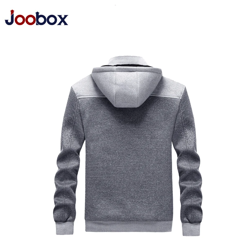 2020 Zipper Men Jackets Autumn Winter Casual Fleece Coats Bomber Jacket Scarf Collar Fashion Hooded Male Outwear Slim Fit Hoody