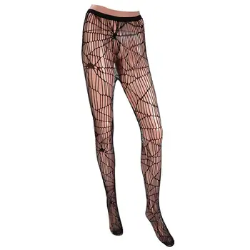 

Halloween Mesh Stockings Lightweight Comfortable Mesh Pantyhose Party Costume Spider Web Tights for Halloween Cosplay Performanc