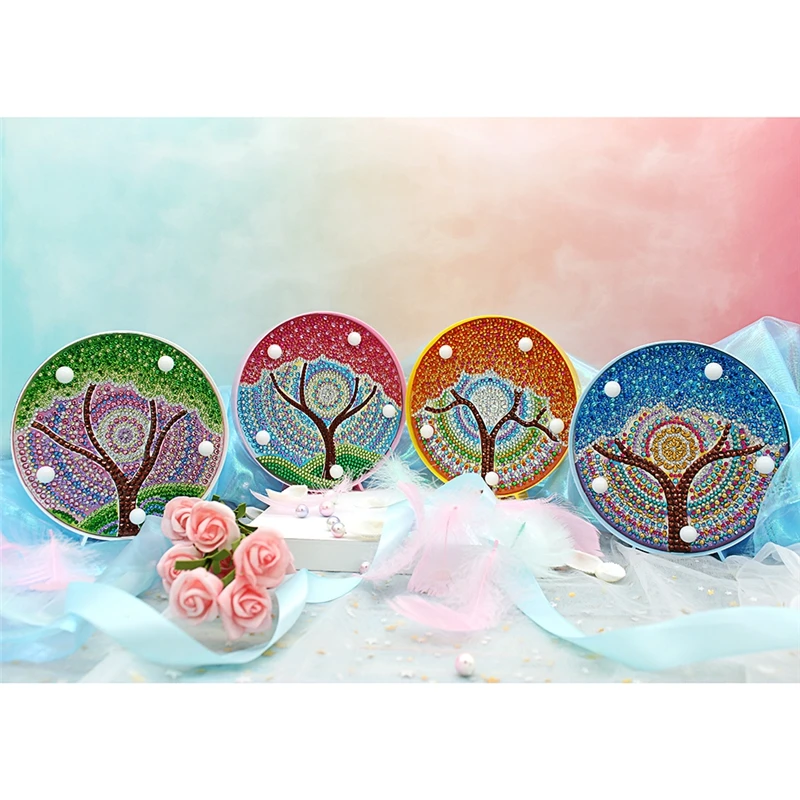 

Tree Style DIY Diamond Painting Light Night Lamp Full Drill Cross Stitch Embroidery Painting Home Kids Bedroom Decoration