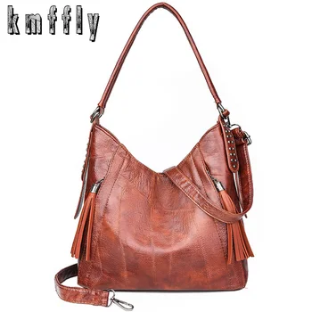 

Vintage Womens Hand bags Rivet Designers Luxury Handbags Women Shoulder Bags Female Top-handle Bags Fashion Brand Handbags Sac