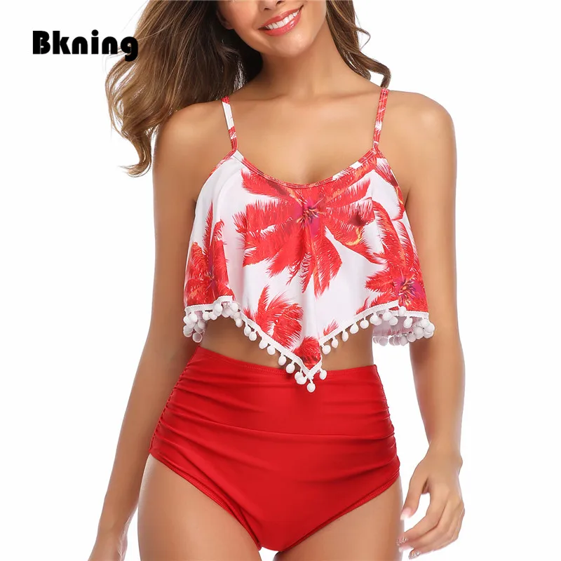 2 piece high waisted swimsuit
