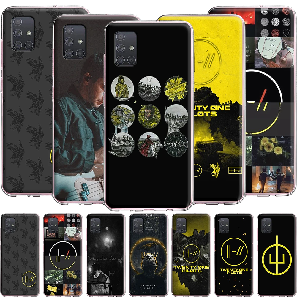 Силиконовый чехол 21 Twenty One Pilots для Samsung Galaxy S20 Ultra S10 S10E S9 S8 S7 Note 10 9 8 Plus Edge | Мобильные