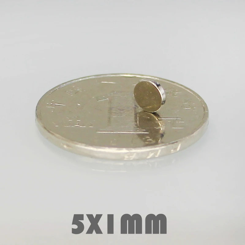 200/500 шт 5x1 мм Неодимовый Магнит Сильные круглые магниты N35 диск 5*1 мм поисковый магнит редкоземельных магнитов для поделок 5 мм x 1 мм