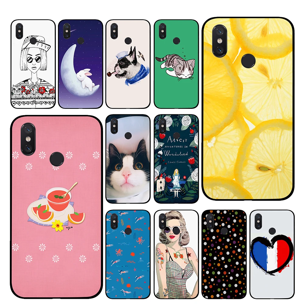 

Sleeping cat For Xiaomi Redmi GO 4 5 6 7 Pro 4A 4X 5A 5Plus 6A cases cover