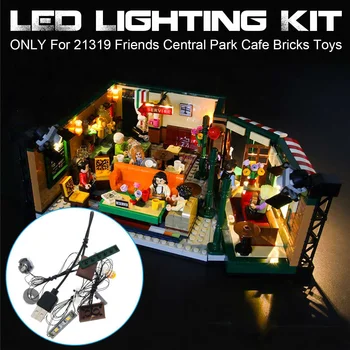 

NEW DIY LED Lighting Kit for 21319 Classic American Drama Friends Central Park Cafe Group Bricks Toys Gifts