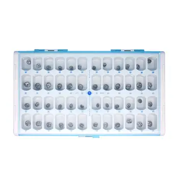 

48pcs/box Stainless Steel Kids Crown Metal Premature Preformed Tooth Temporary Crown for Kids Children