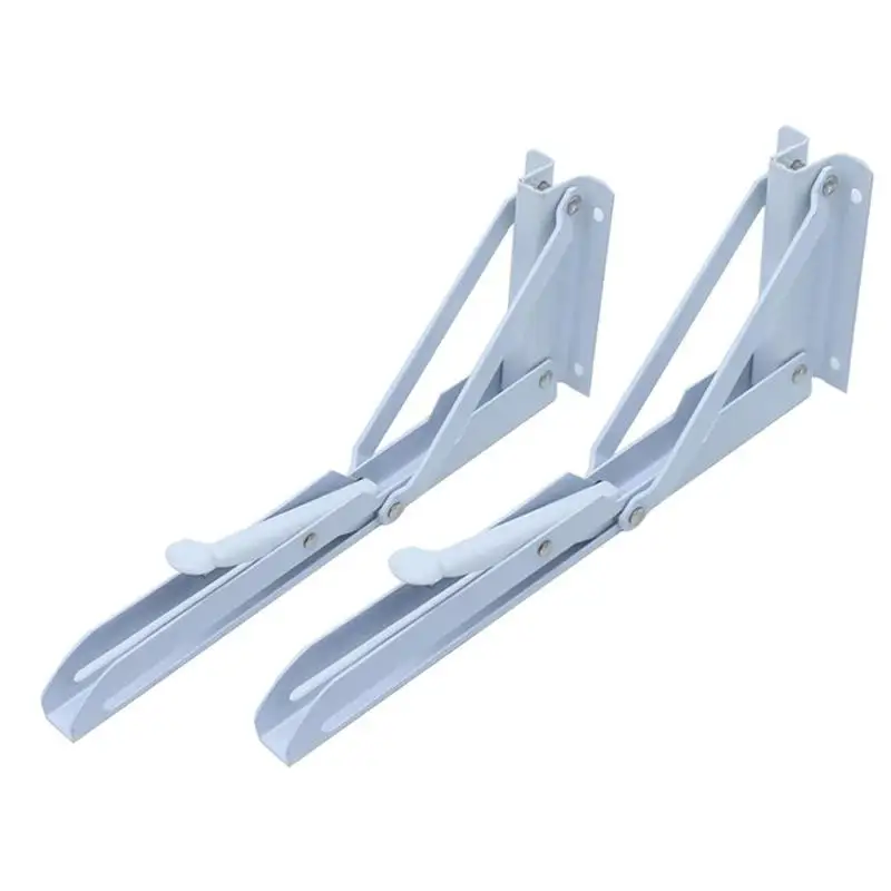 

2pcs Triangle Angle Bracket Support Folding Stainless Steel Bookshelf Rack Wall Installation Table Shelf Furniture Hardware