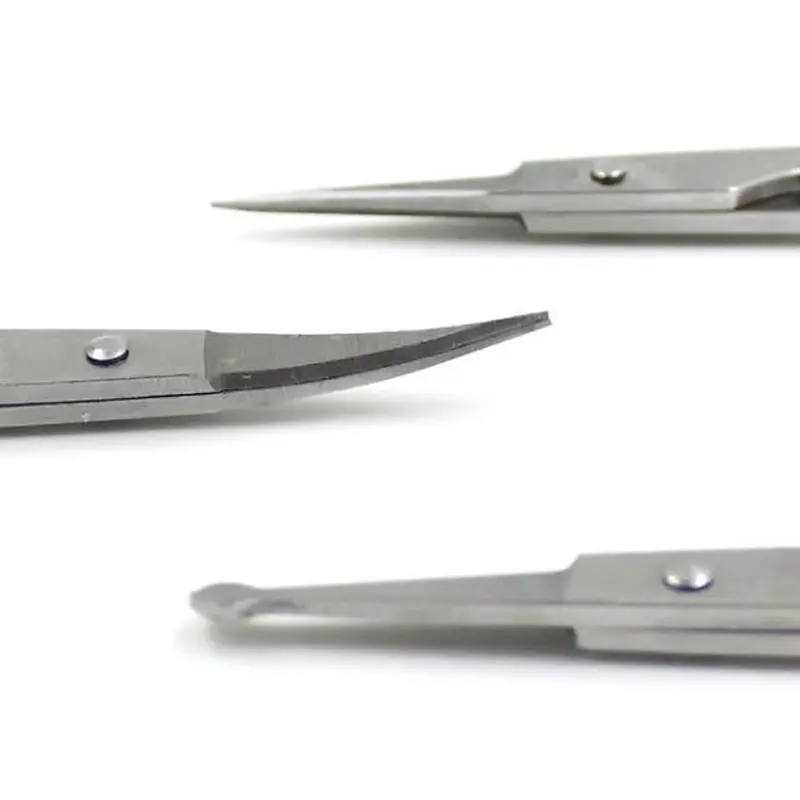 1Pc Stainless Steel Eyebrow Scissors Eyelash Nose Hair Remover Trimmer Makeup Tools Nail Dead Skin Remover Clips 3