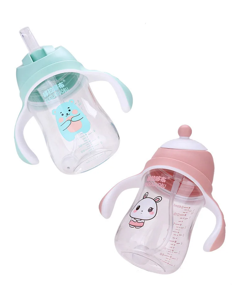 180-240ml one feeding bottle with three use-method Stainless steel thermos  bottle baby Water milk