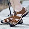 MIXIDELAI Genuine Leather Men Shoes Summer New Large Size Men's Sandals Men Sandals Fashion Sandals Slippers Big Size 38-47 ► Photo 3/6