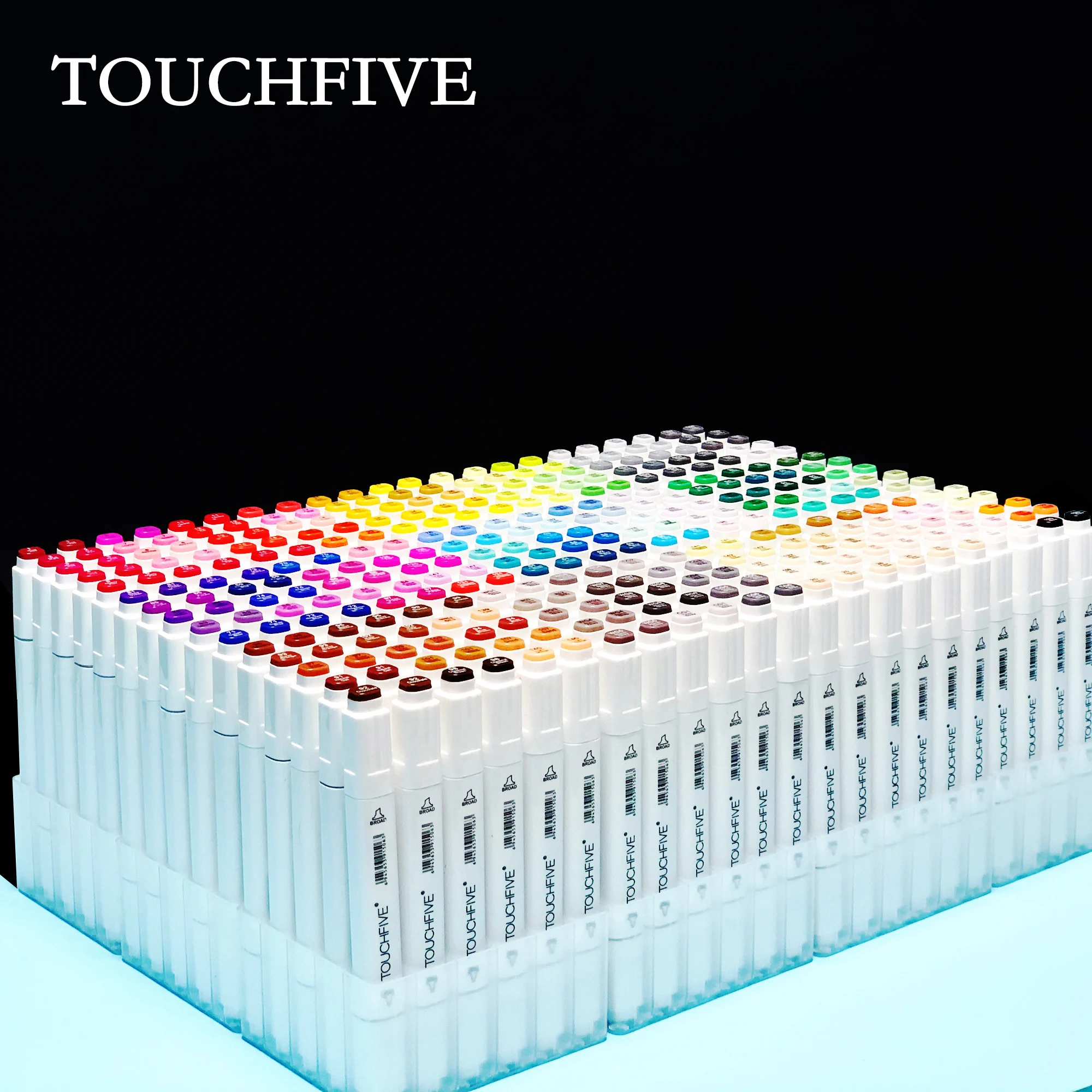 Фломастеры TouchFive 30/40/60/80/168 цветов маркеры с чернилами на масляной и спиртовой